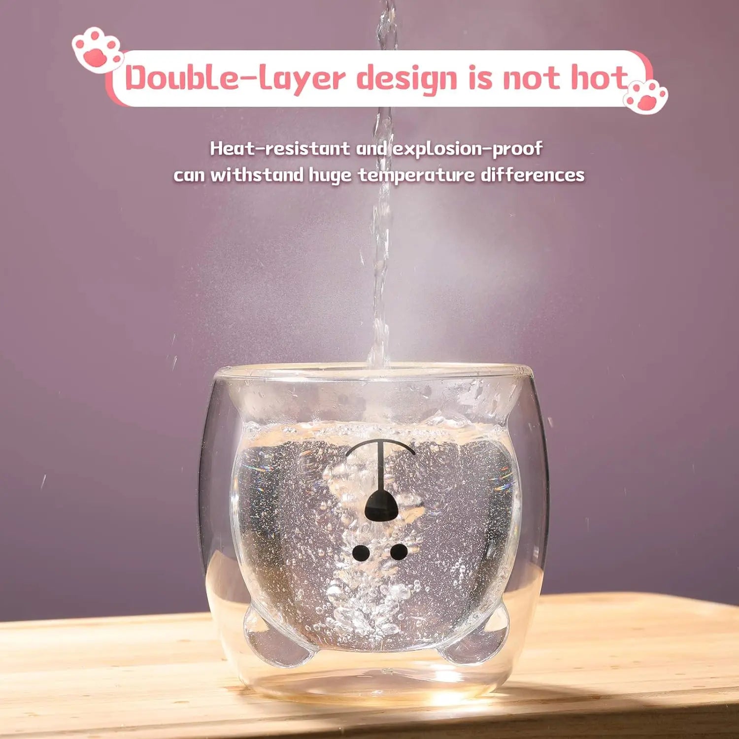 Double-Layer Bear Coffee Mug