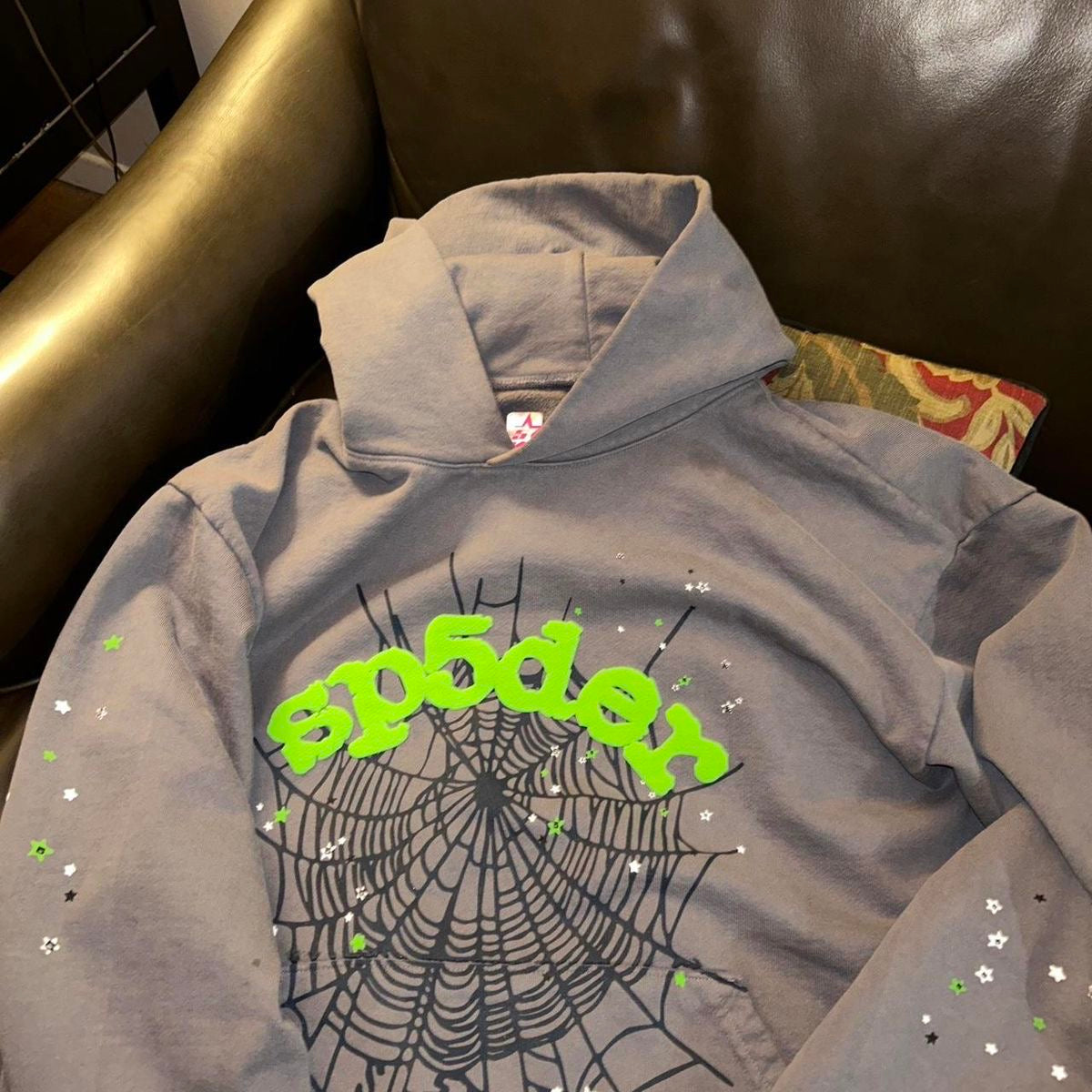 Gray Spider Worldwide hoodie