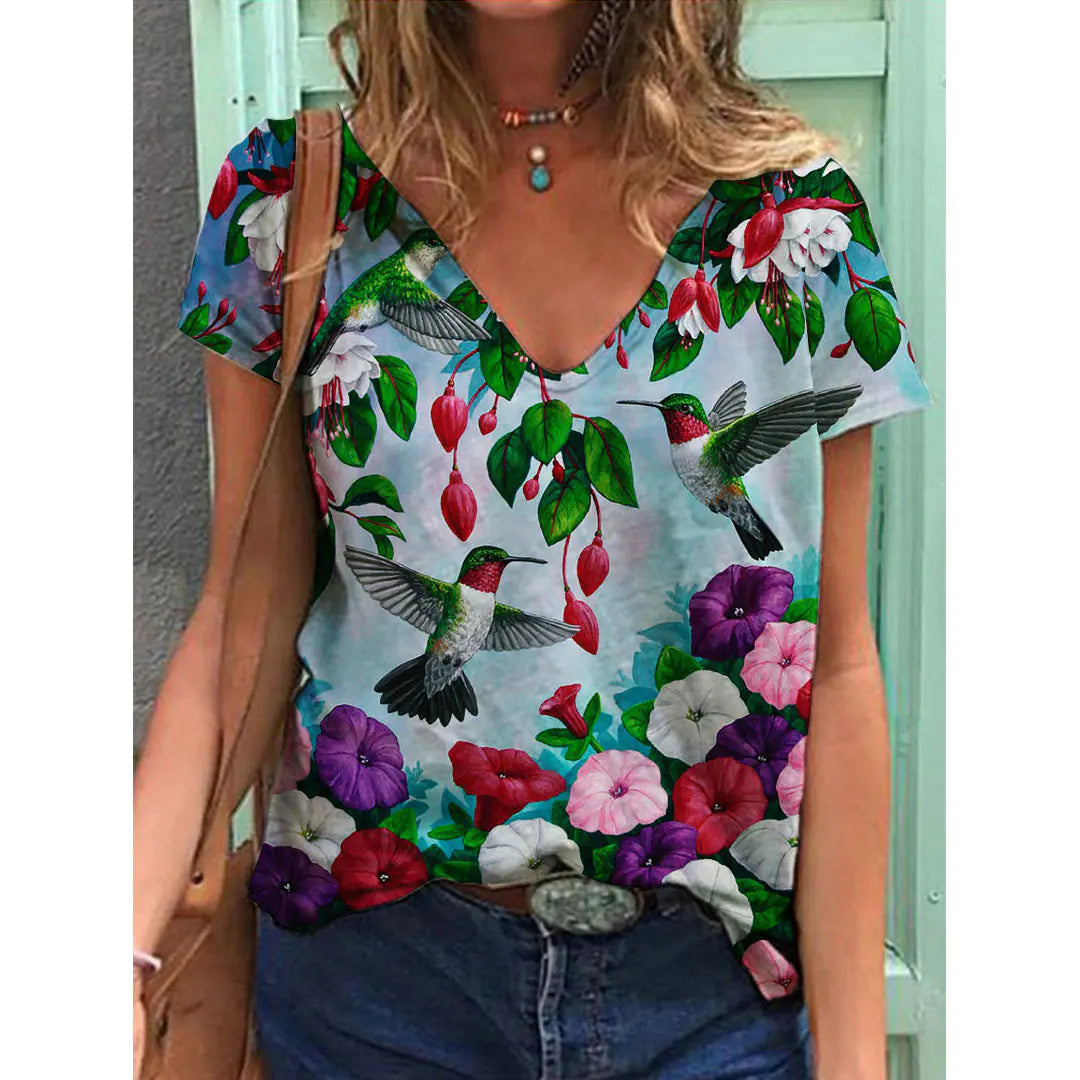 Women's Y2K Flower Breathable Comfortable T-Shirt