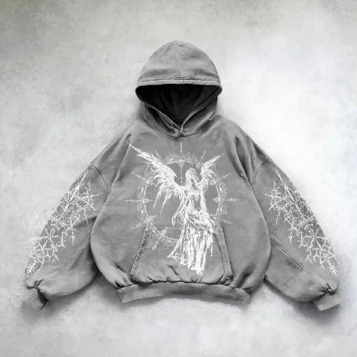 Hip Hop Y2K Printed Hoodie