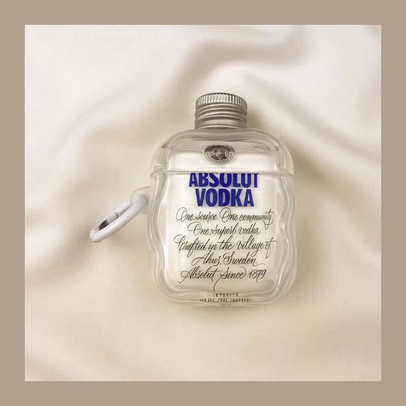 Vodka Bottle Cap Airpods Case