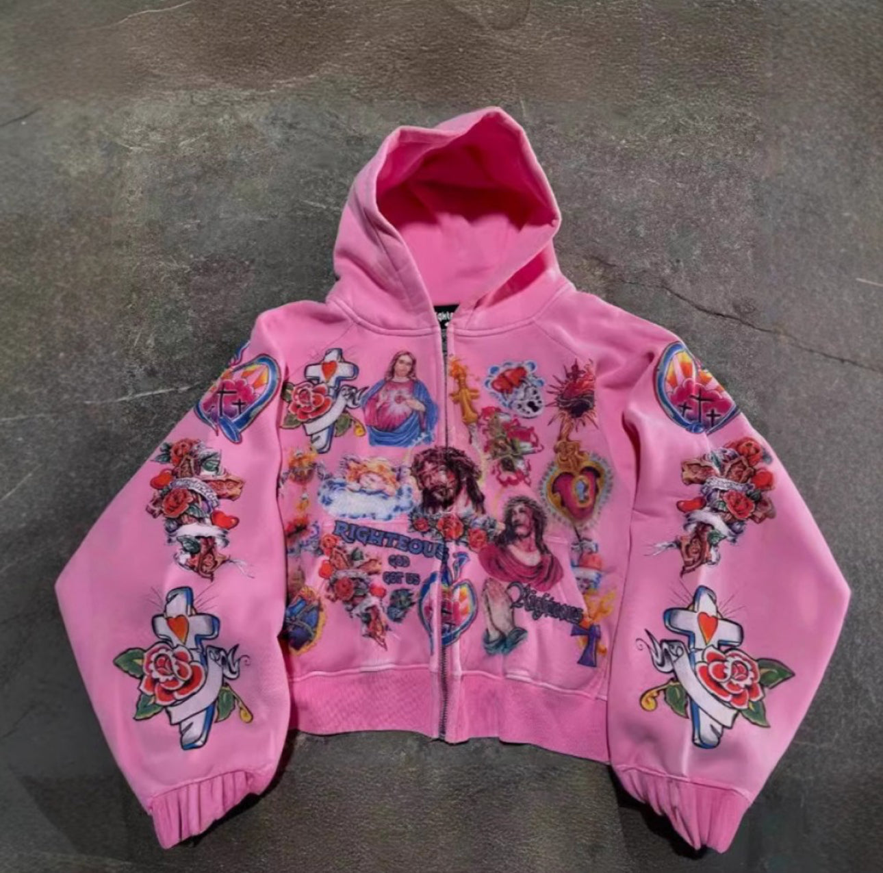 Unisex Y2k Risen King 3D Printed Jesus Hoodie