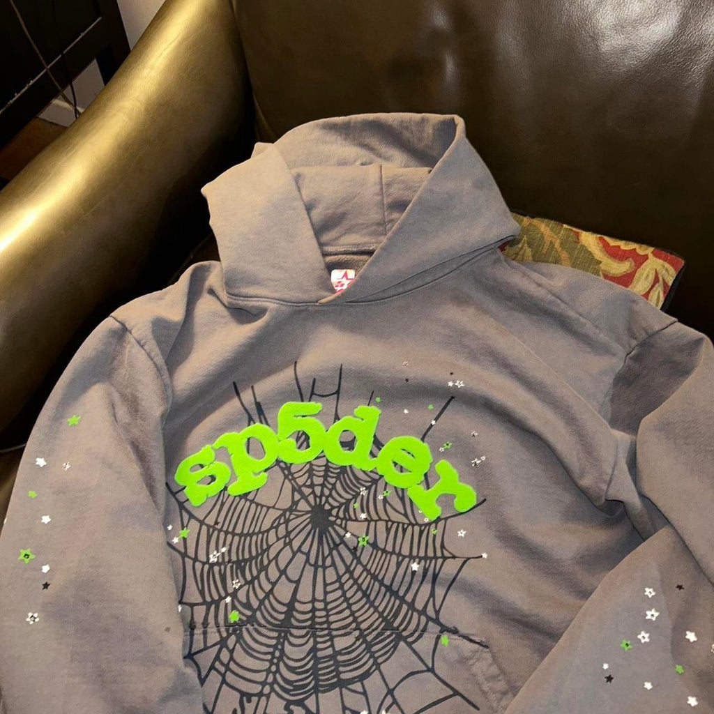 Gray Spider Worldwide hoodie