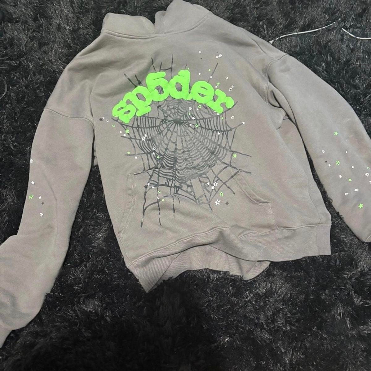 Gray Spider Worldwide hoodie