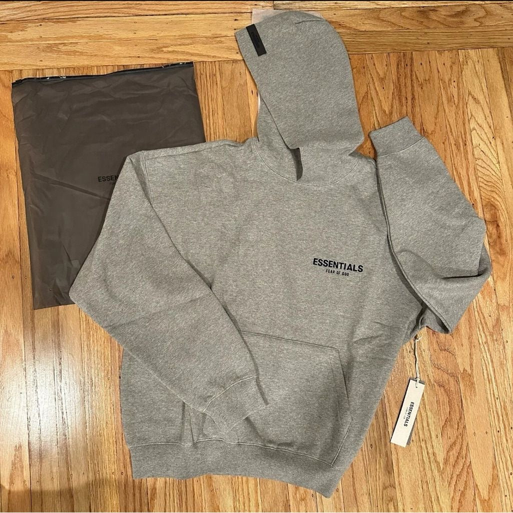 Gray Essential Hoodie ( Sale )