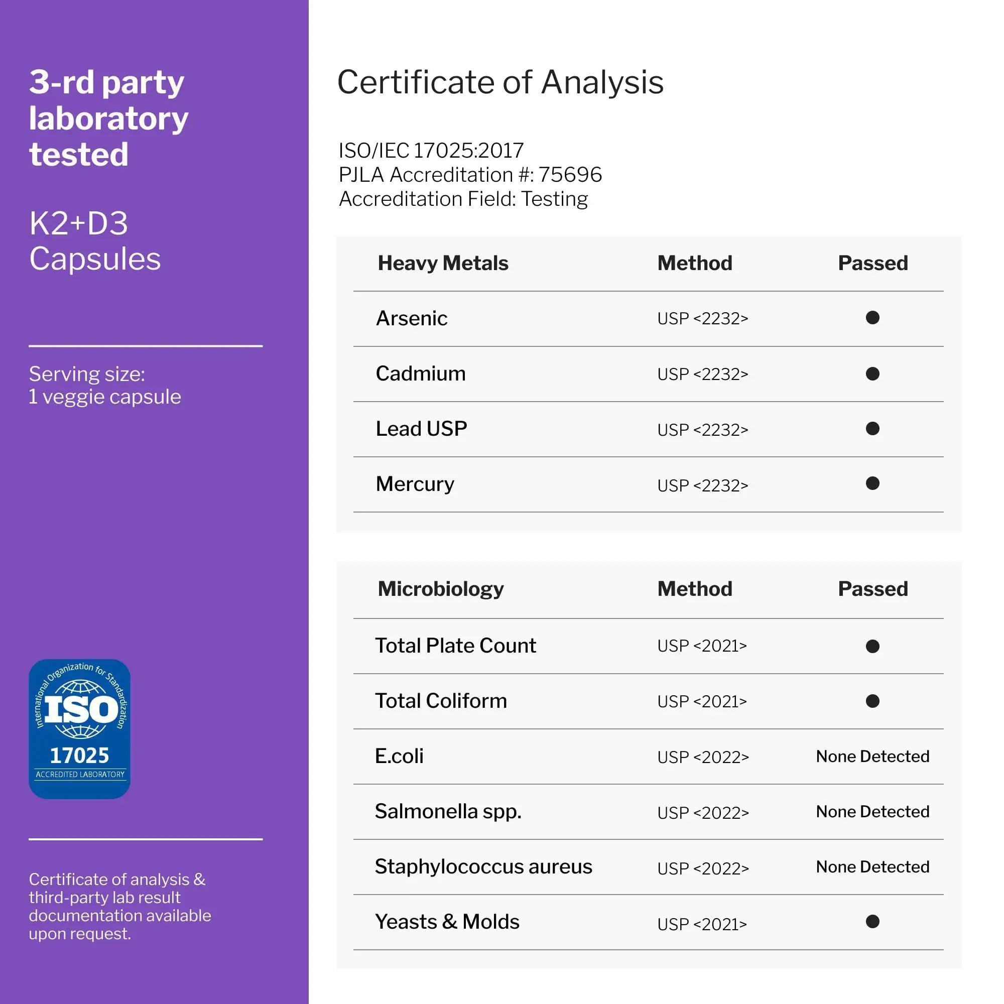 Vitamin D3 K2 Calcium Supplement Vitamin D 5000 IU Vitamin K2 MK7 100 mcg 60Pill