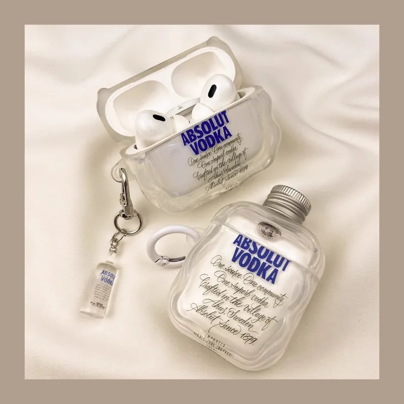 Vodka Bottle Cap Airpods Case