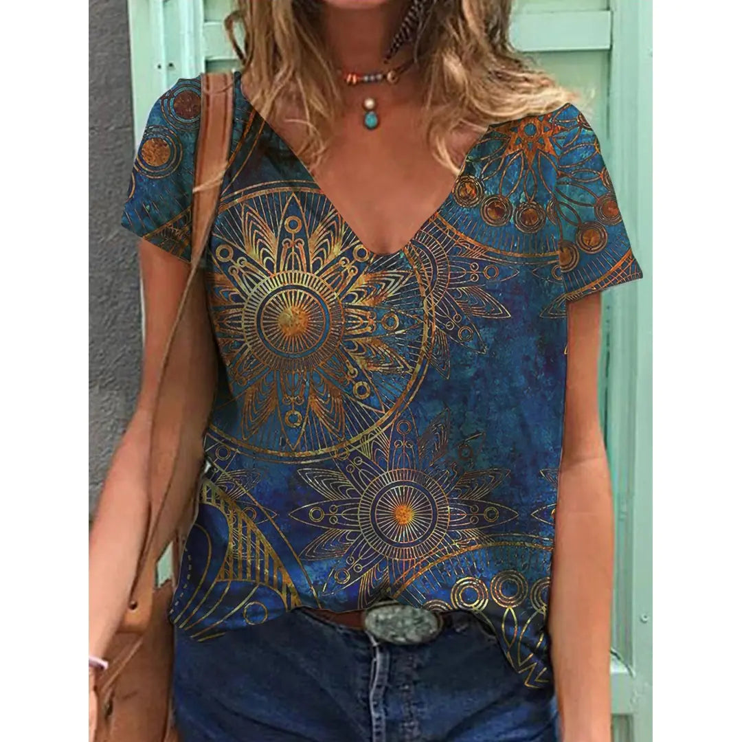 Women's Y2K Flower Breathable Comfortable T-Shirt